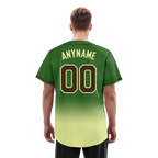 Custom Green Fade Fashion Personalized Authentic Baseball Jersey BSBJ01-D0a70f7