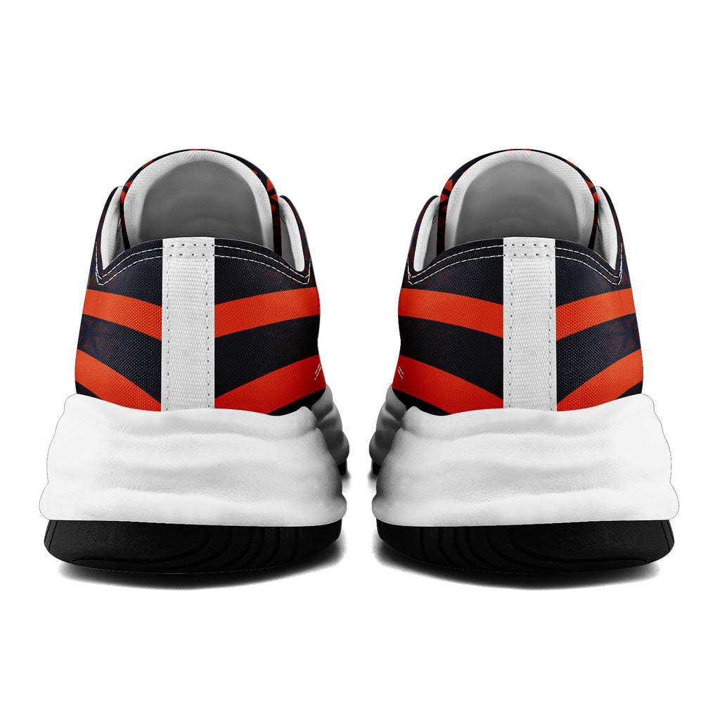 Custom Black Orange Illinois Football Jersey and Sports Shoes Combo Offer Personalized Combo ZH-D023031-7