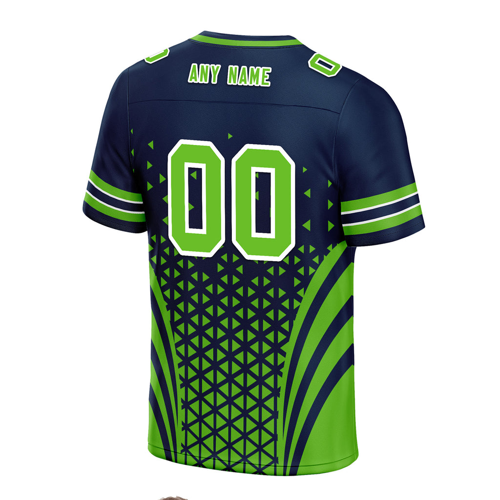 Custom Blue White Washington Football Jersey and Sports Shoes Combo Offer Personalized Combo ZH-D023031-27