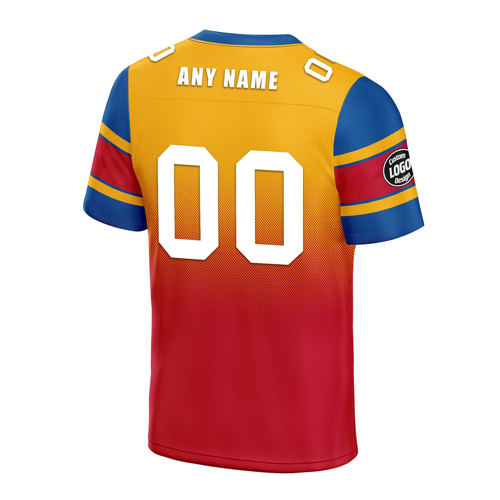 Custom Yellow Red Pittsburgh Personalized Authentic Football Jersey FBJ02-D020249-30