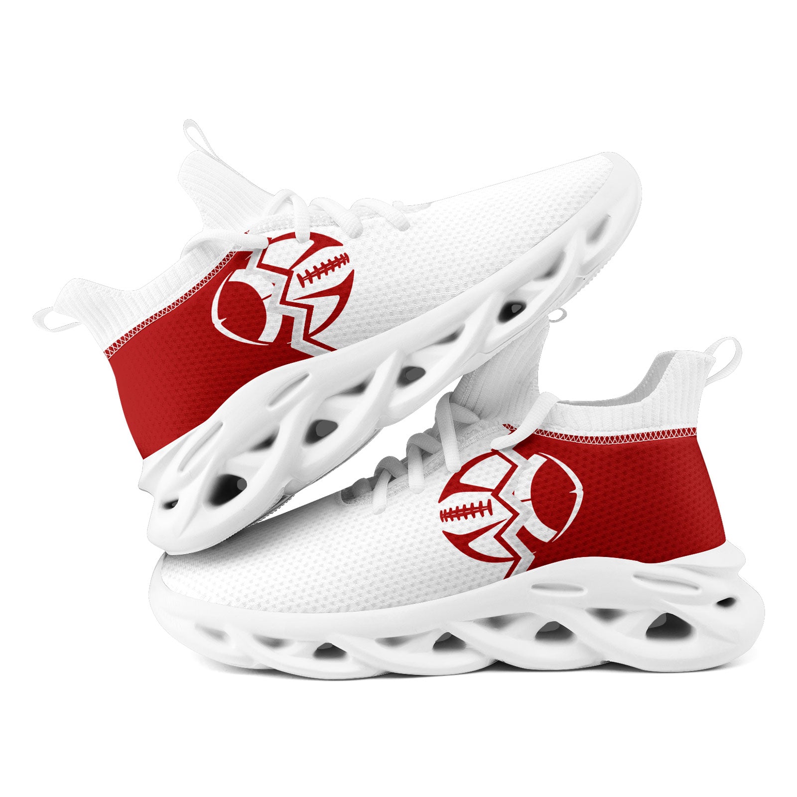 Custom White Red California MaxSoul Shoes and Hat Combo Offer Personalized Combo ZH-D028017-13