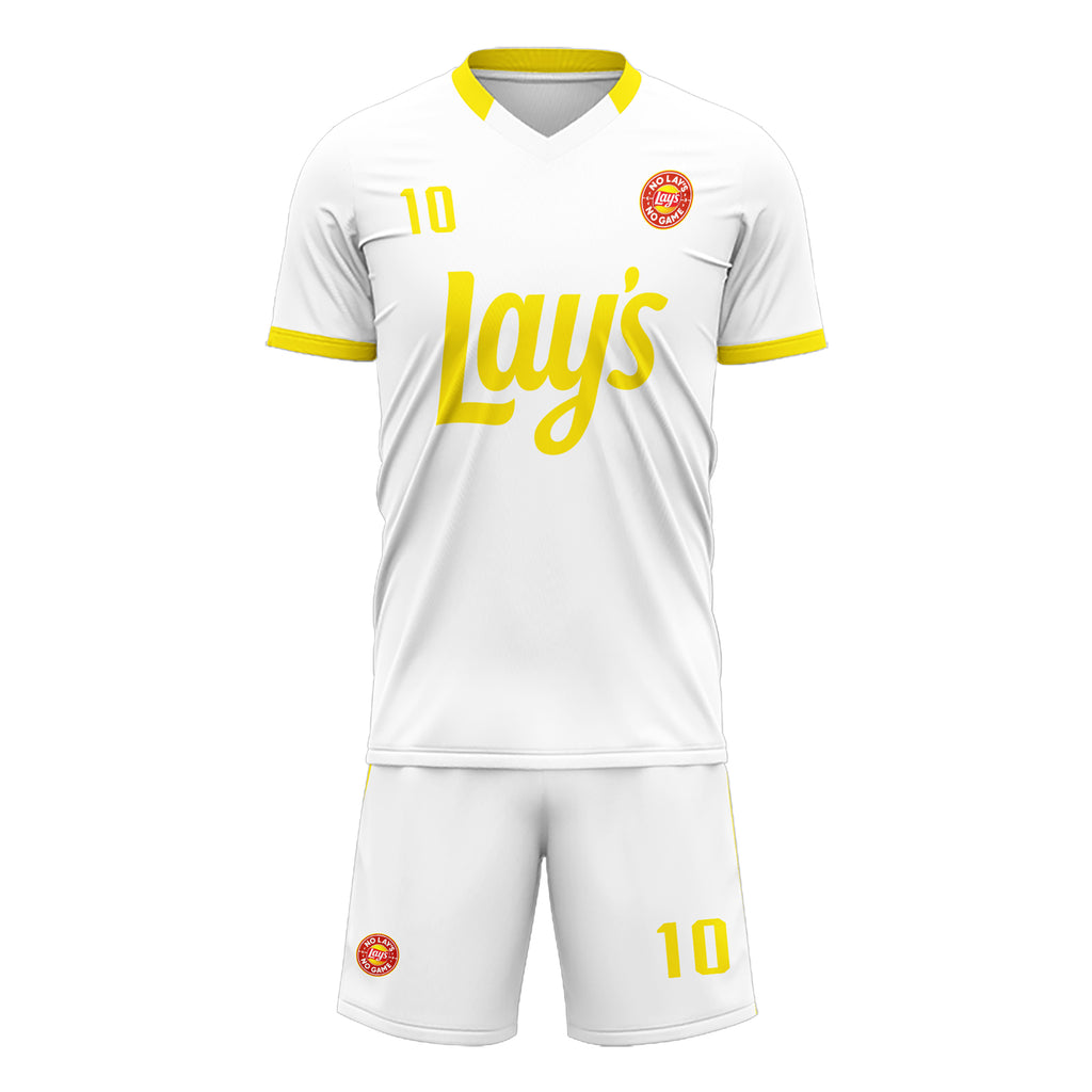 Custom White Soccer Sets Jersey Personalized SCJ101-D020207-2