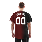 Custom Black Red Gradient Fashion Personalized Authentic Baseball Jersey BSBJ01-D0a7aae