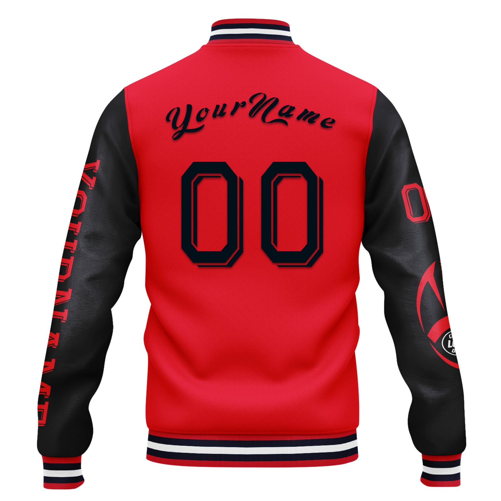 Custom Red Blue Houston Jacket and Sports Shoes Combo Offer Personalized Combo ZH-D020294-12