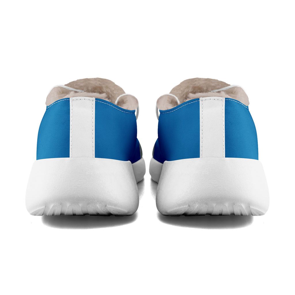 Custom Blue White Detroit Shoes Personalized Sneaker FN042-D020279-11