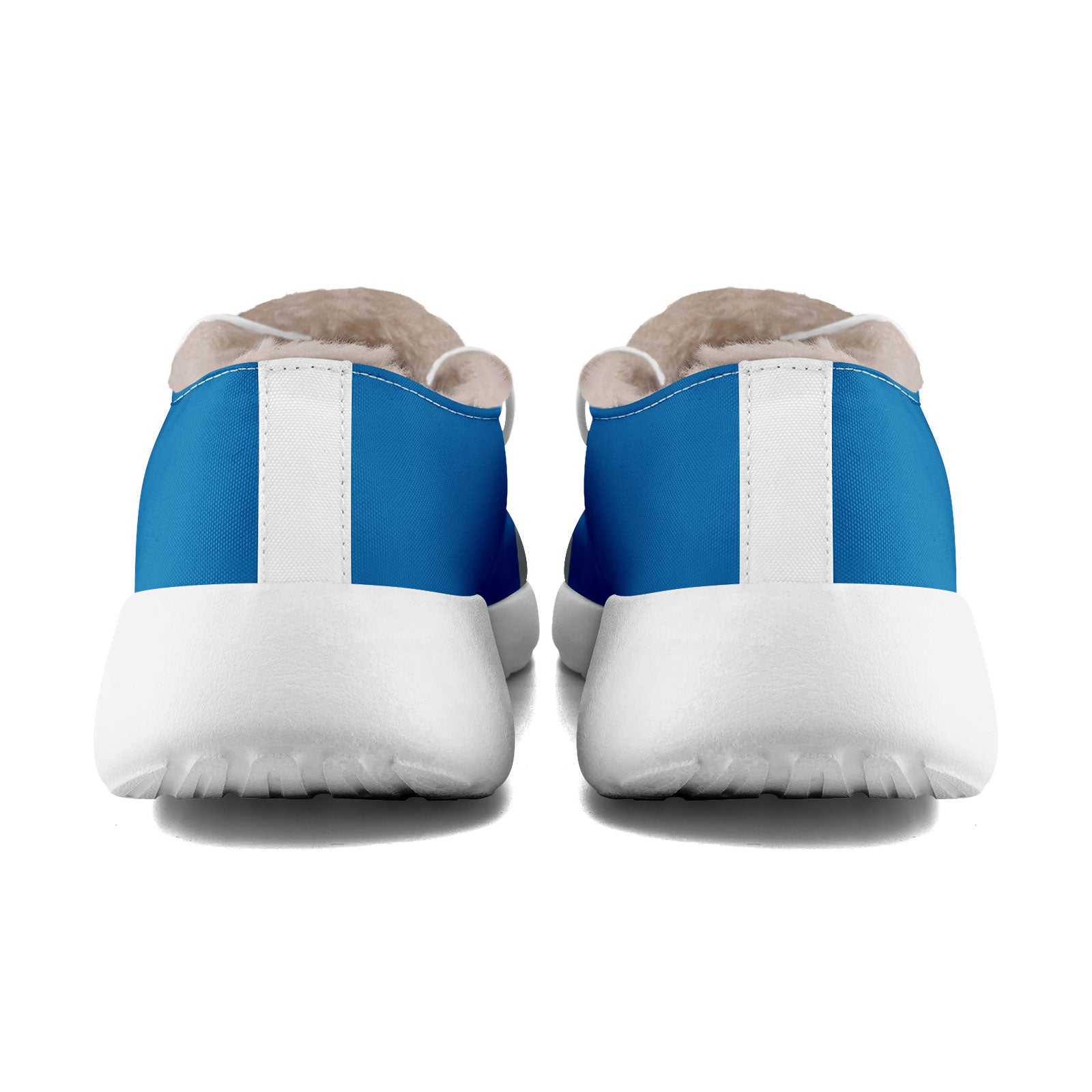 Custom Blue White Detroit Shoes Personalized Sneaker FN042-D020279-11