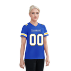 Custom Blue Classic Style Personalized Authentic Football Jersey FBJ02-bd0a70bb