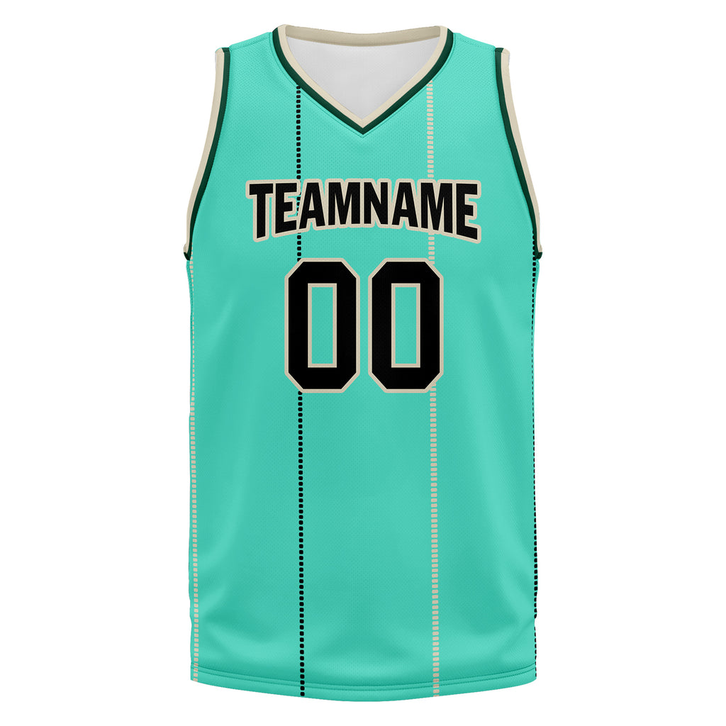 Custom Mint Green Black City Edition Personalized Sports Uniform Authentic Basketball Jersey BBJ01-D06101-4