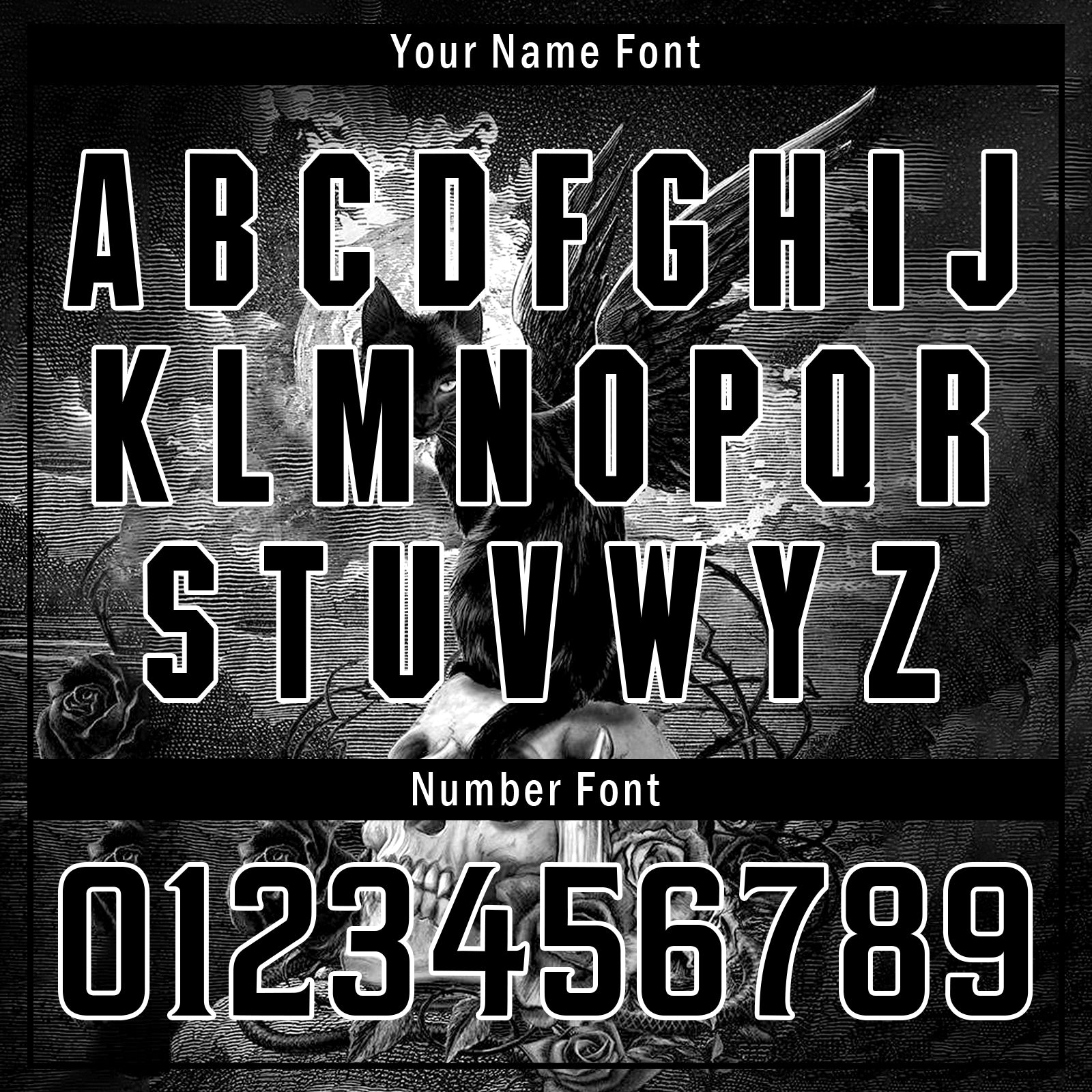 Custom Gothic Personalized Authentic Baseball Jersey BSBJ01-E06008