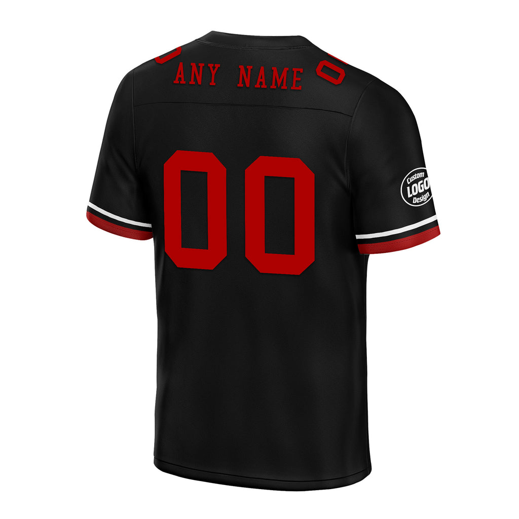 Custom Black Red Arizona Football Jersey and Firesoul Sports Shoes Combo Offer Personalized Combo ZH-D020273-1
