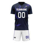 Custom Blue Purple Soccer Sets Jersey Personalized SCJ101-D28017
