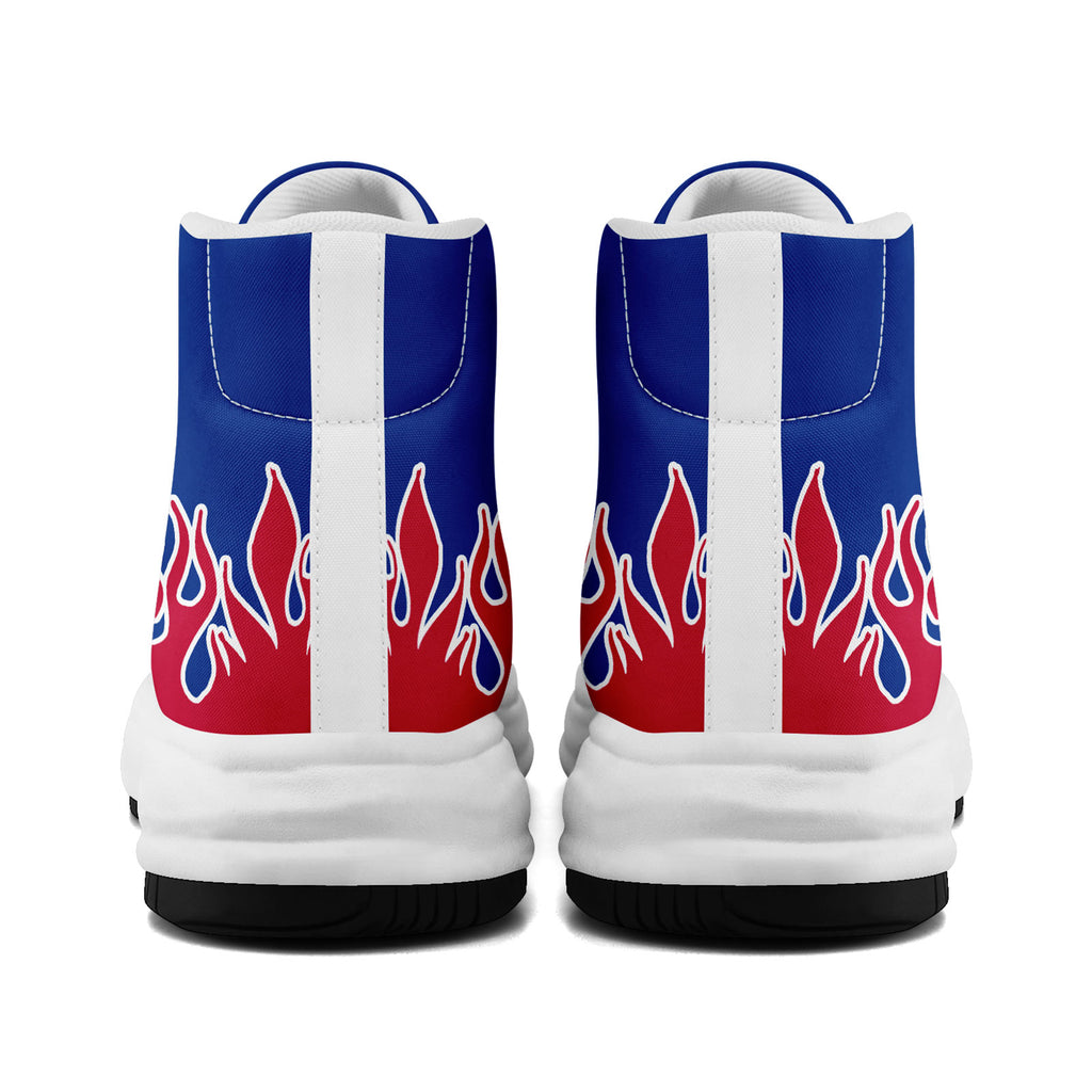 Custom Blue White Red Buffalo Football Jersey and Firesoul Sports Shoes Combo Offer Personalized Combo ZH-D020273-4