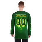 Custom Four-leaf clover Personalized Hockey Jersey HCKJ01-E0615-3
