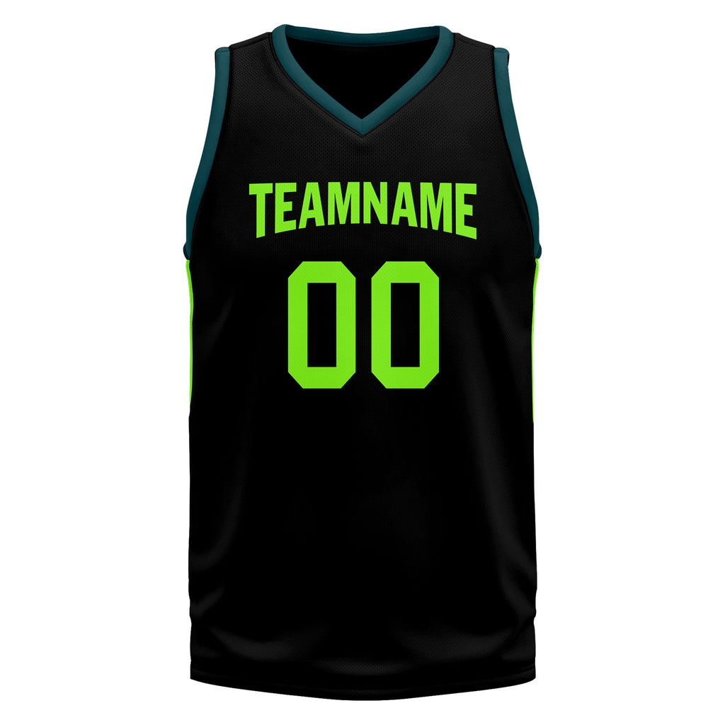 Custom Dark Lemon Green City Edition Personalized Sports Uniform Authentic Basketball Jersey BBJ01-D06101-2