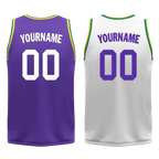Custom Purple White Classic Style Reversible Basketball Uniform Personalized Ordinary BBJR-D017047