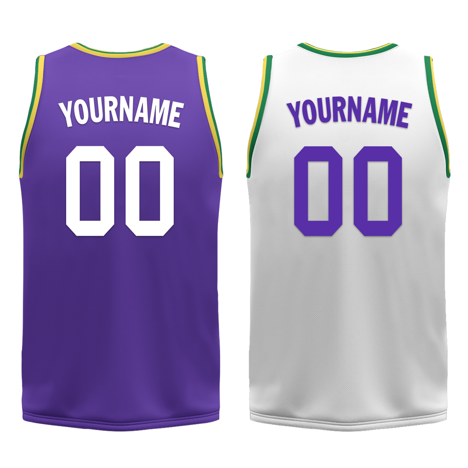 Custom Purple White Classic Style Reversible Basketball Uniform Personalized Ordinary BBJR-D017047