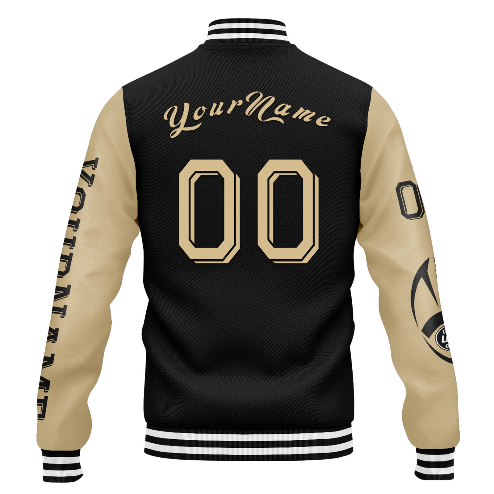 Custom Black Gold New Orleans Jacket and Sports Shoes Combo Offer Personalized Combo ZH-D020294-19