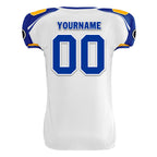 Custom Yellow White California High-Performance American Football Jersey FBJ06-D023001-15
