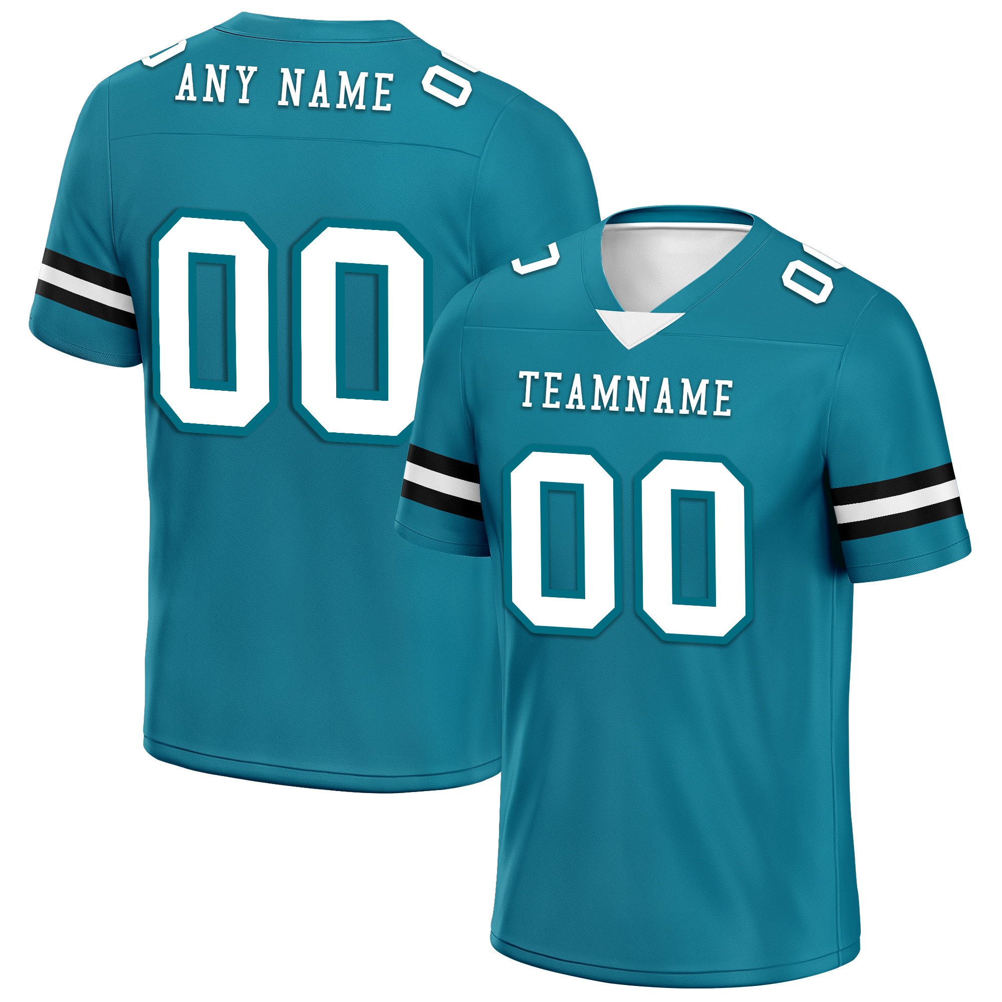 Custom Blue Classic Style Personalized Authentic Football Jersey FBJ02-bd0a70be