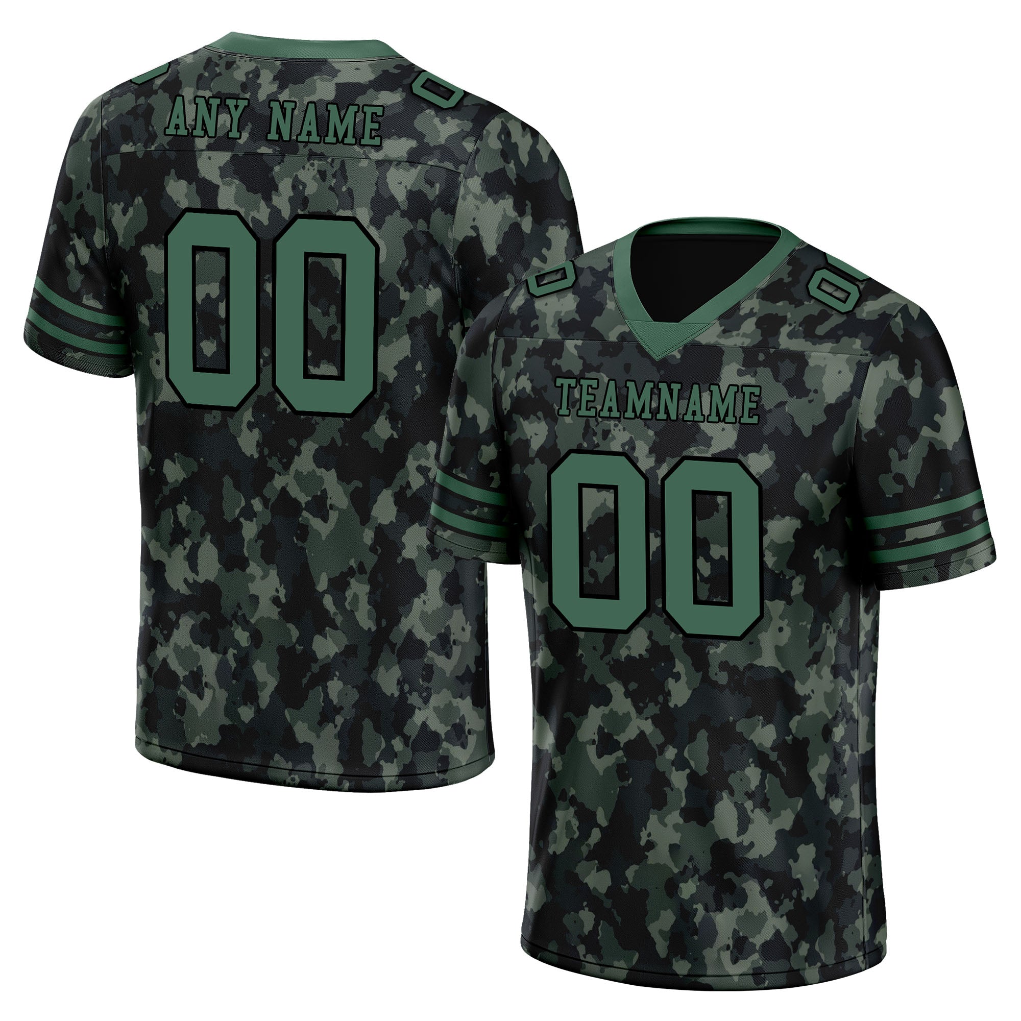 Custom Camo Personalized Authentic Football Jersey FBJ02-D06112