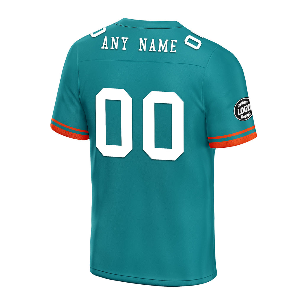 Custom Green Miami Personalized Authentic Football Jersey FBJ02-D020263-24