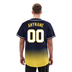 Custom Blue Yellow Fade Fashion Personalized Authentic Baseball Jersey BSBJ01-D0a70e9