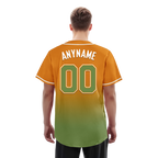 Custom Orange Green Fade Fashion Personalized Authentic Baseball Jersey BSBJ01-D0a70b9