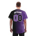 Custom Purple Black Gradient Fashion Personalized Authentic Baseball Jersey BSBJ01-D0a7090