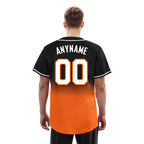 Custom Black Orange Fade Fashion Personalized Authentic Baseball Jersey BSBJ01-D0a70ce