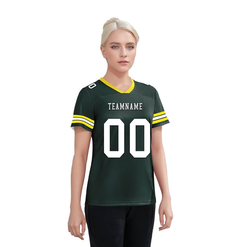 Custom Green Classic Style Personalized Authentic Football Jersey FBJ02-bd0a7007