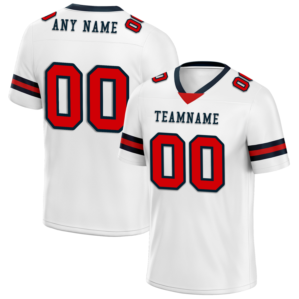 Custom White Classic Style Personalized Authentic Football Jersey FBJ02-bd0a70b7