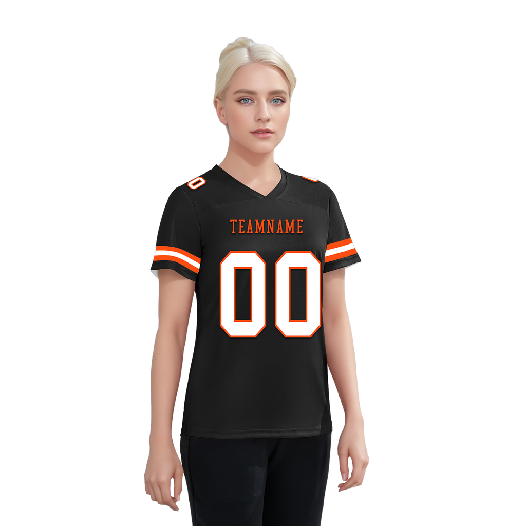 Custom Black Classic Style Personalized Authentic Football Jersey FBJ02-bd0a70c0
