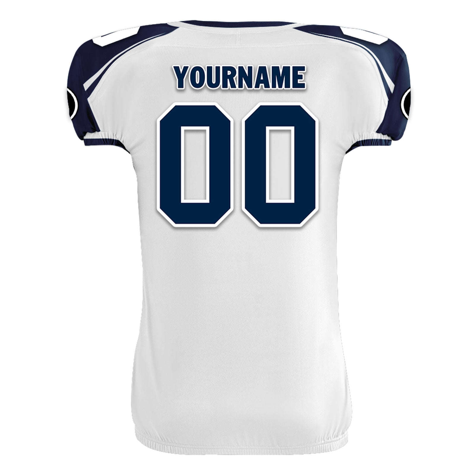 Custom Blue White Washington High-Performance American Football Jersey FBJ06-D023001-27