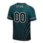 Custom Green White Pennsylvania Personalized Authentic Football Jersey FBJ02-D023033-23