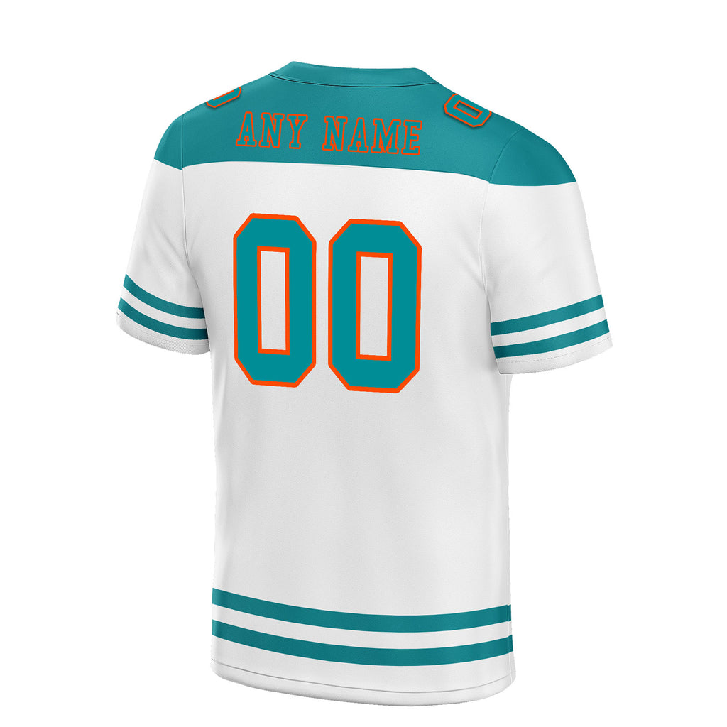 Custom Miami Personalized Authentic Football Jersey FBJ02-E0607-2