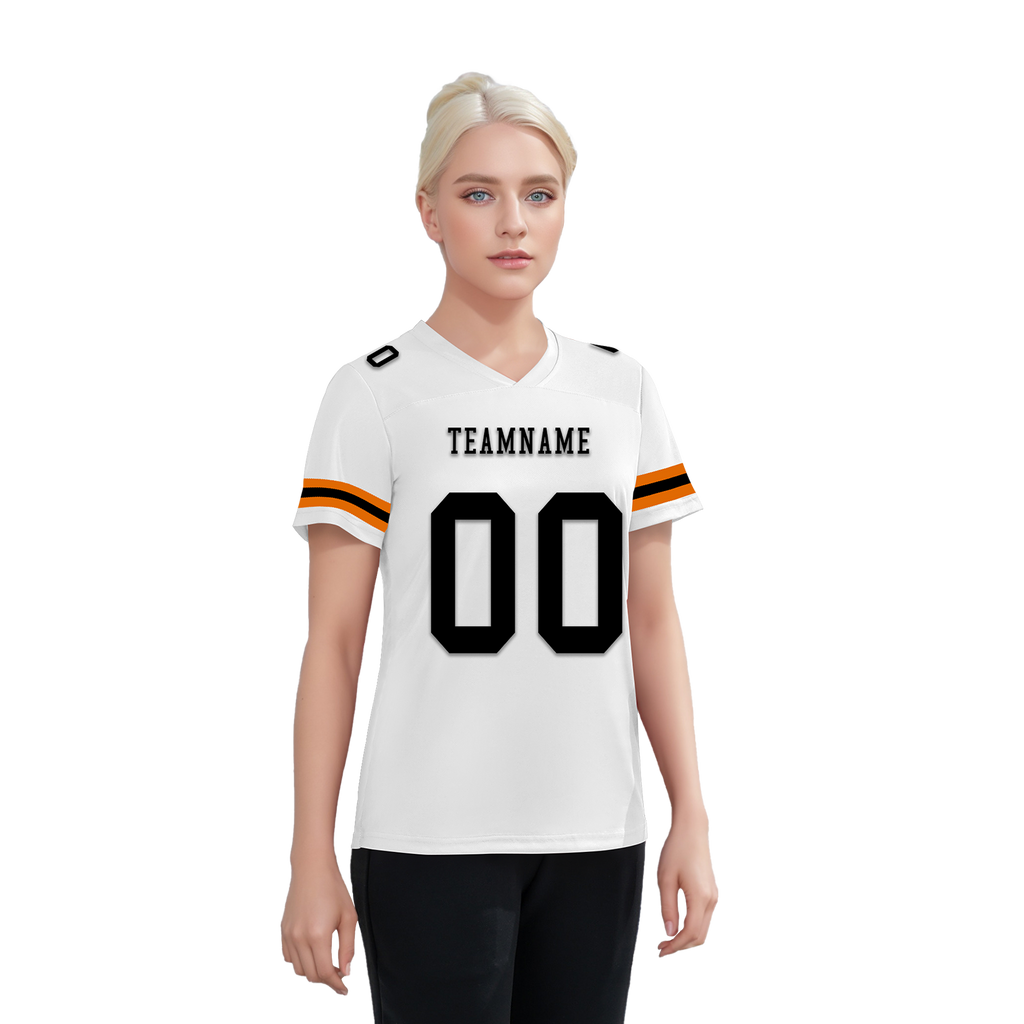 Custom White Classic Style Personalized Authentic Football Jersey FBJ02-bd0a70b9