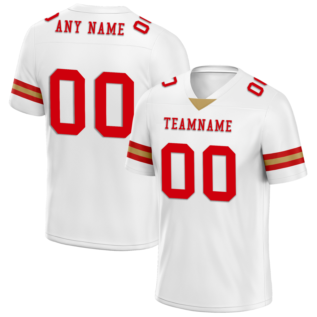 Custom White Classic Style Personalized Authentic Football Jersey FBJ02-bd0a70ac