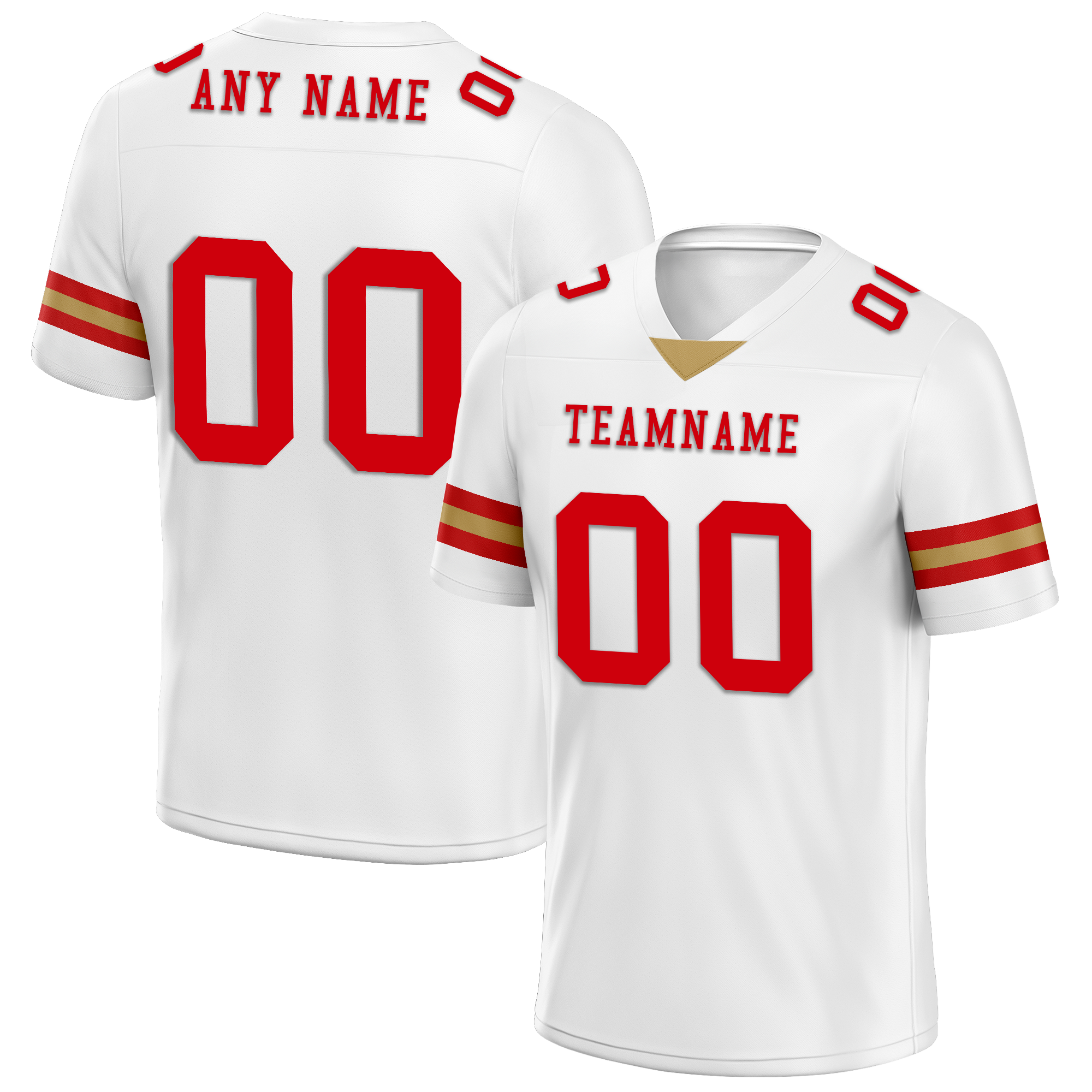 Custom White Classic Style Personalized Authentic Football Jersey FBJ02-bd0a70ac