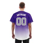 Custom Purple White Fade Fashion Personalized Authentic Baseball Jersey BSBJ01-D0a70eb
