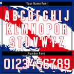 Custom Blue White Red Costa Rican Flag Personalized Authentic Baseball Jersey BSBJ01-E06022-10