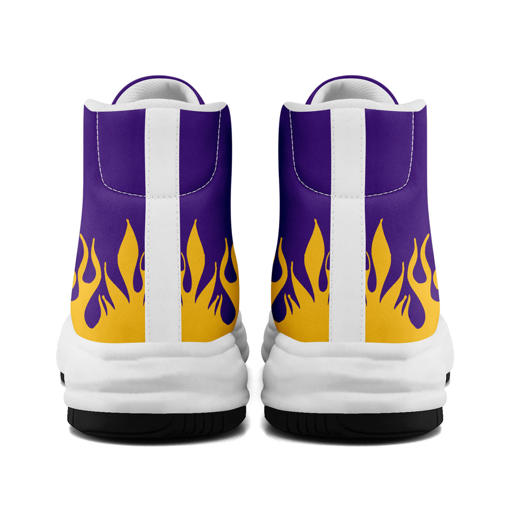 Custom Purple Yellow Minnesota Football Jersey and Firesoul Sports Shoes Combo Offer Personalized Combo ZH-D020273-17