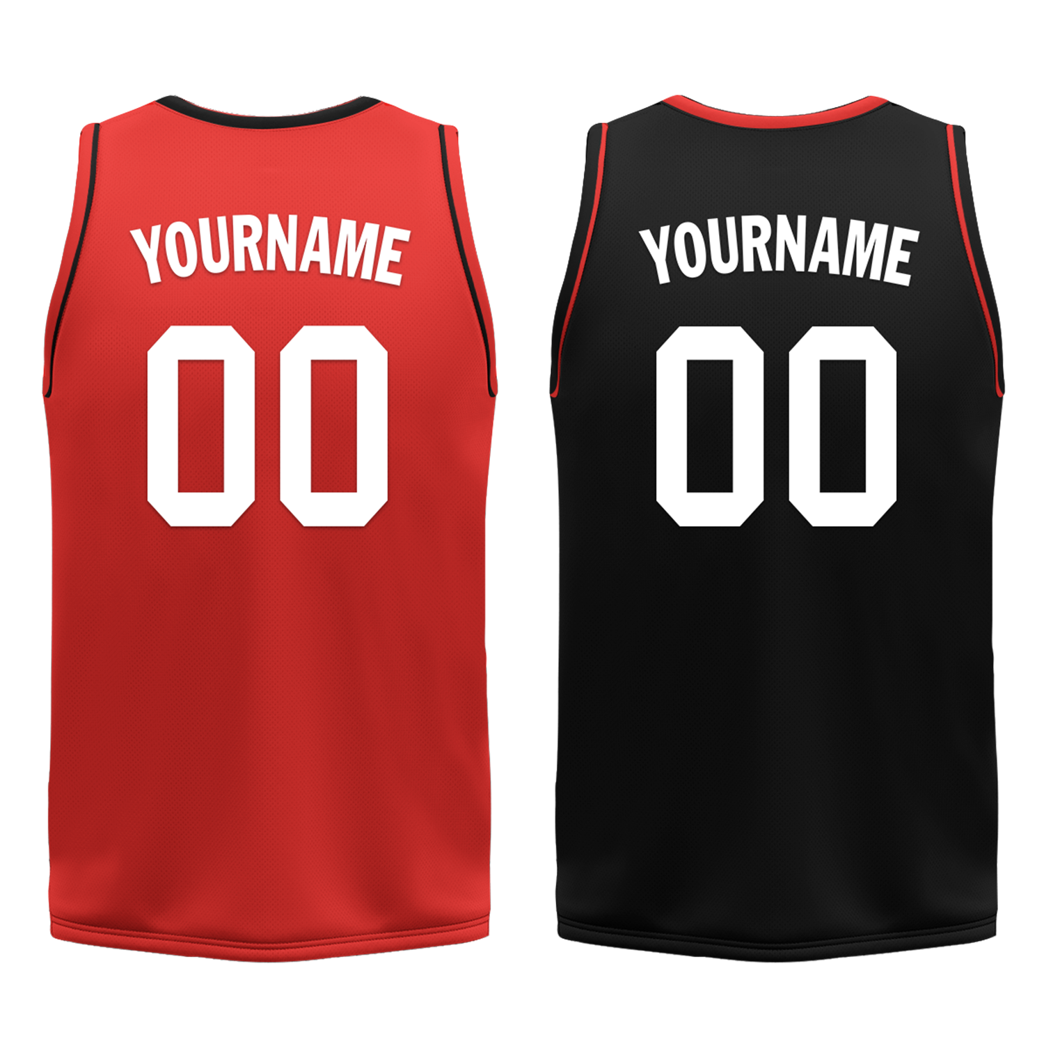 Custom Red Black Classic Style Reversible Basketball Uniform Personalized Ordinary BBJR-D017042