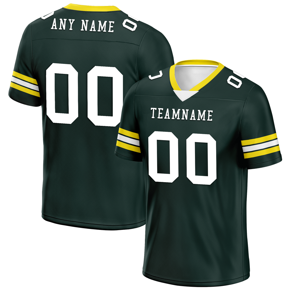 Custom Green Classic Style Personalized Authentic Football Jersey FBJ02-bd0a7007