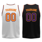 Custom White Black Classic Style Reversible Basketball Uniform Personalized Ordinary BBJR-D017057