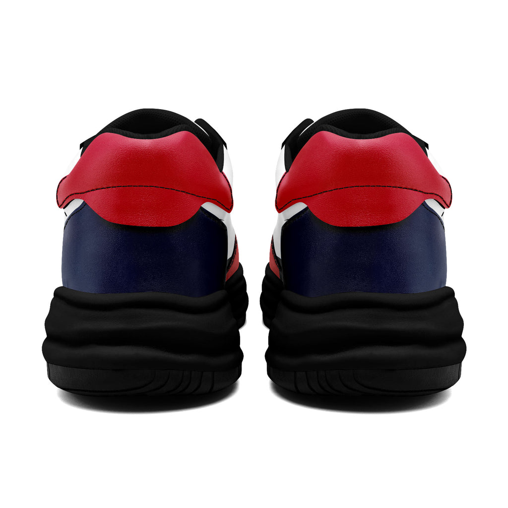 Custom Red Blue New England Shoes Personalized Sneaker FN032-D020389-26