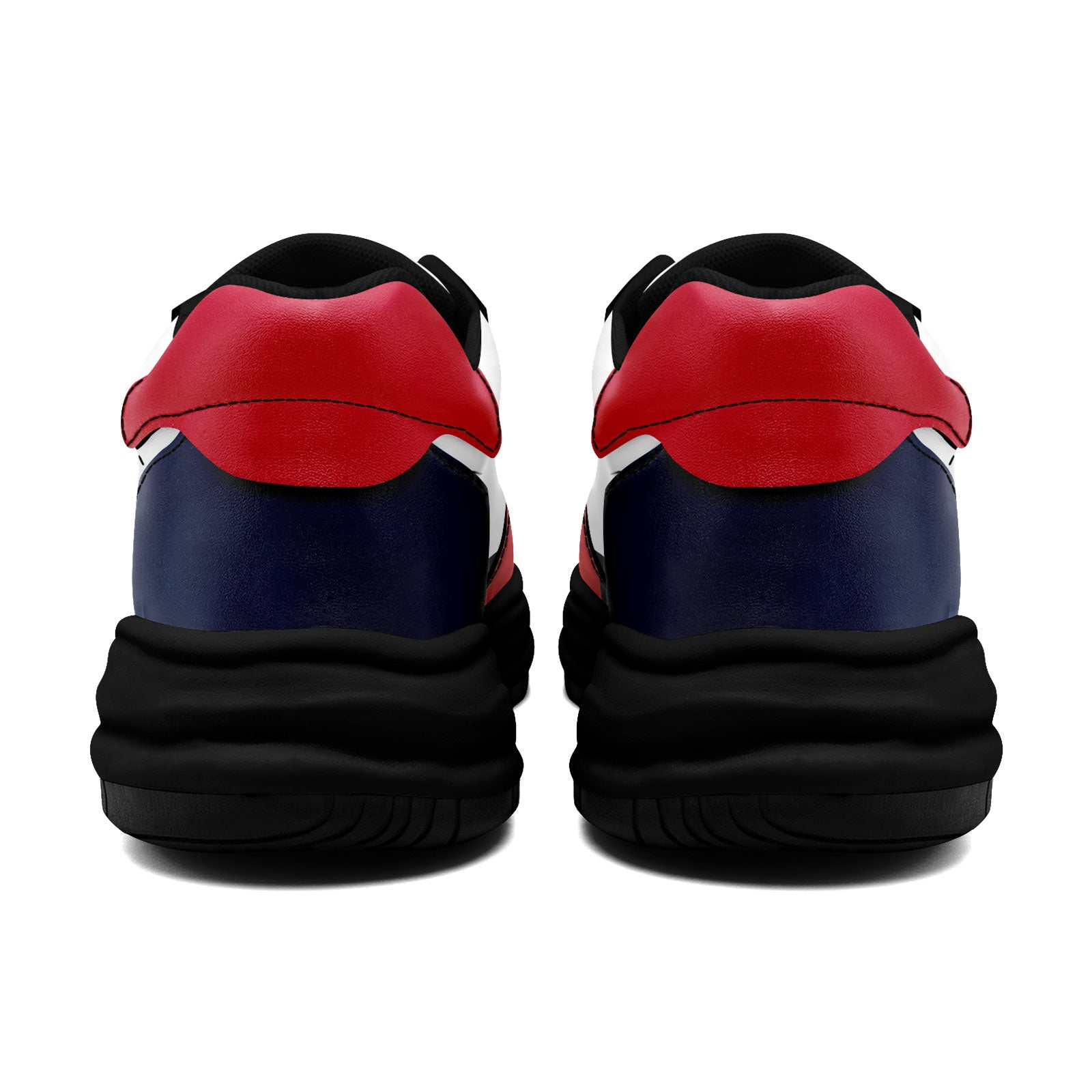 Custom Red Blue New England Shoes Personalized Sneaker FN032-D020389-26