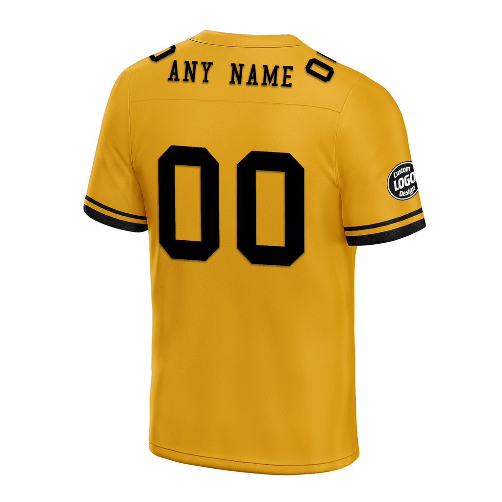 Custom Yellow Pittsburgh Personalized Authentic Football Jersey FBJ02-D020263-30