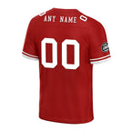 Custom Red White San Francisco Football Jersey and Firesoul Sports Shoes Combo Offer Personalized Combo ZH-D020273-25