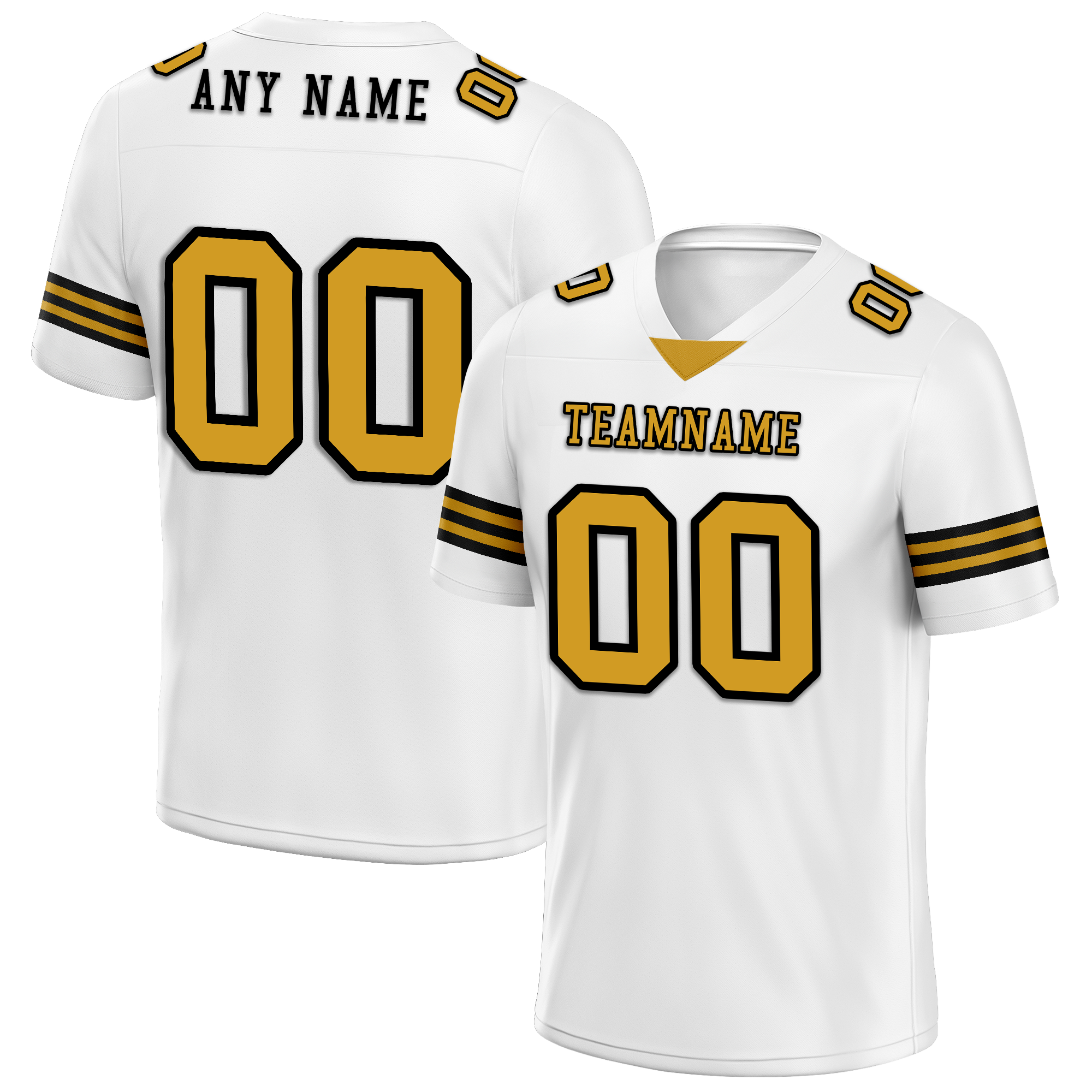 Custom White Classic Style Personalized Authentic Football Jersey FBJ02-bd0a70a0