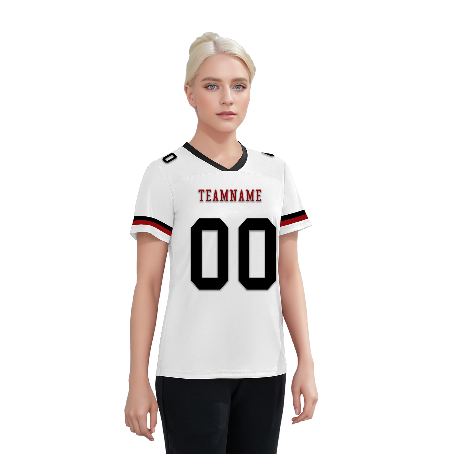 Custom White Black Classic Style Personalized Authentic Football Jersey FBJ02-bd0a700b